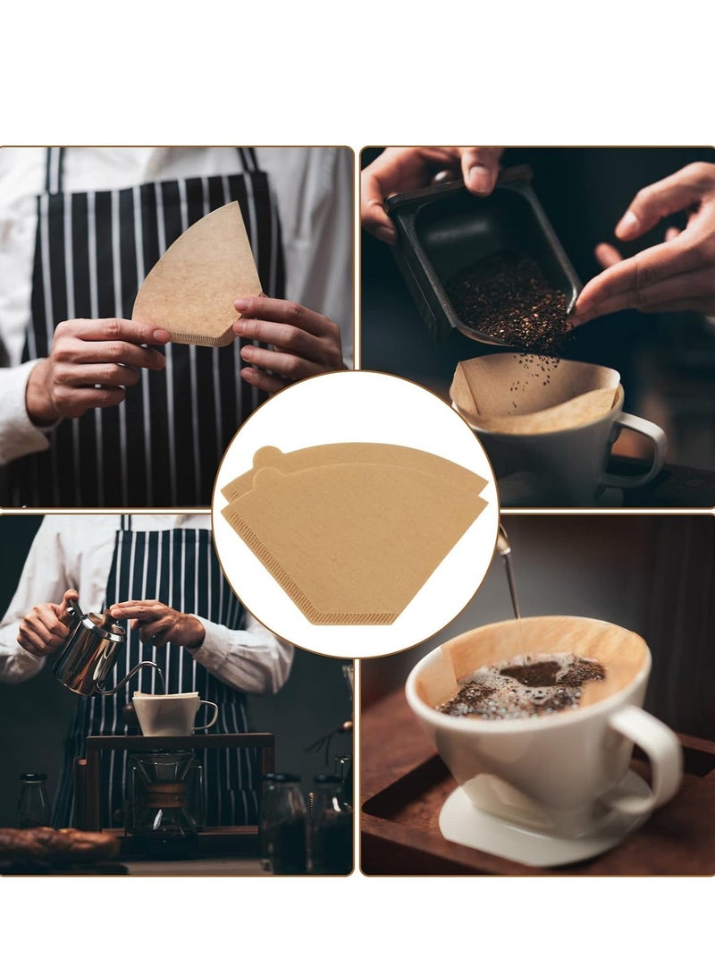 السيميا 100 ورقة ترشيح قهوة V60، مناسبة لماكينات القهوة بالتنقيط والقهوة المحضرة يدويًا، ورق ترشيح للاستخدام مرة واحدة، ترشيح دقيق، تأتي مع علبة بغطاء قابل للفتح. مثالية للاستخدام في المنزل أو المكتب أو أثناء السفر. - Image 5